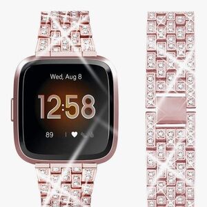 Bling Bands Compatible with Versa/Versa Lite NEW Fitbit Replacement Band for